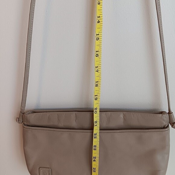 Vintage Anne Klein For Calderon Tan Genuine Leather Shoulder Purse - Picture 9 of 10